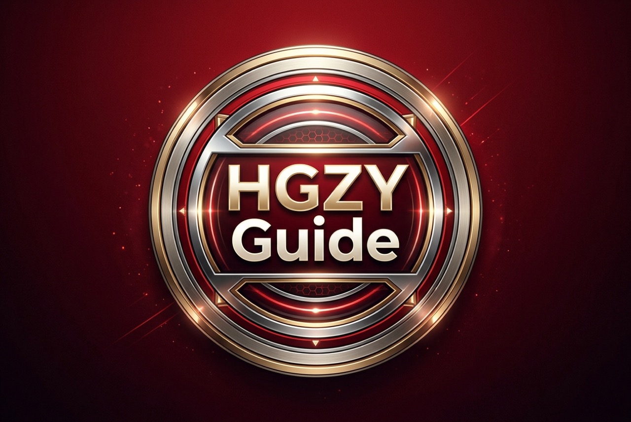 HGZY Guide premium hero emblem in red theme